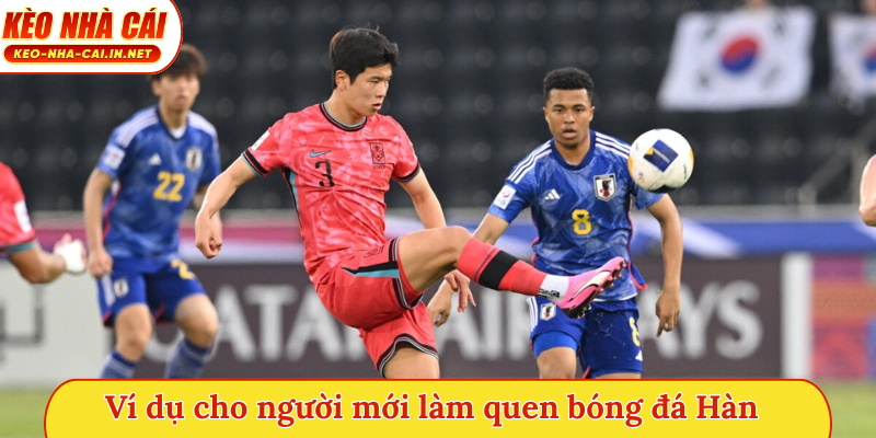 Ví dụ cho người mới làm quen bóng đá Hàn Quốc